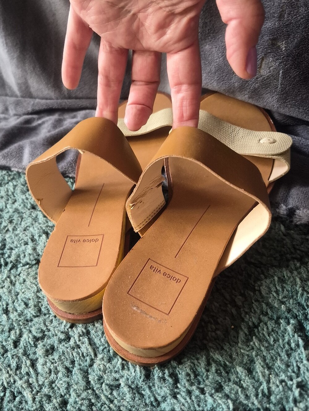 Dolce Vita Brown Tan Sandals 8.5 - Picture 7 of 12